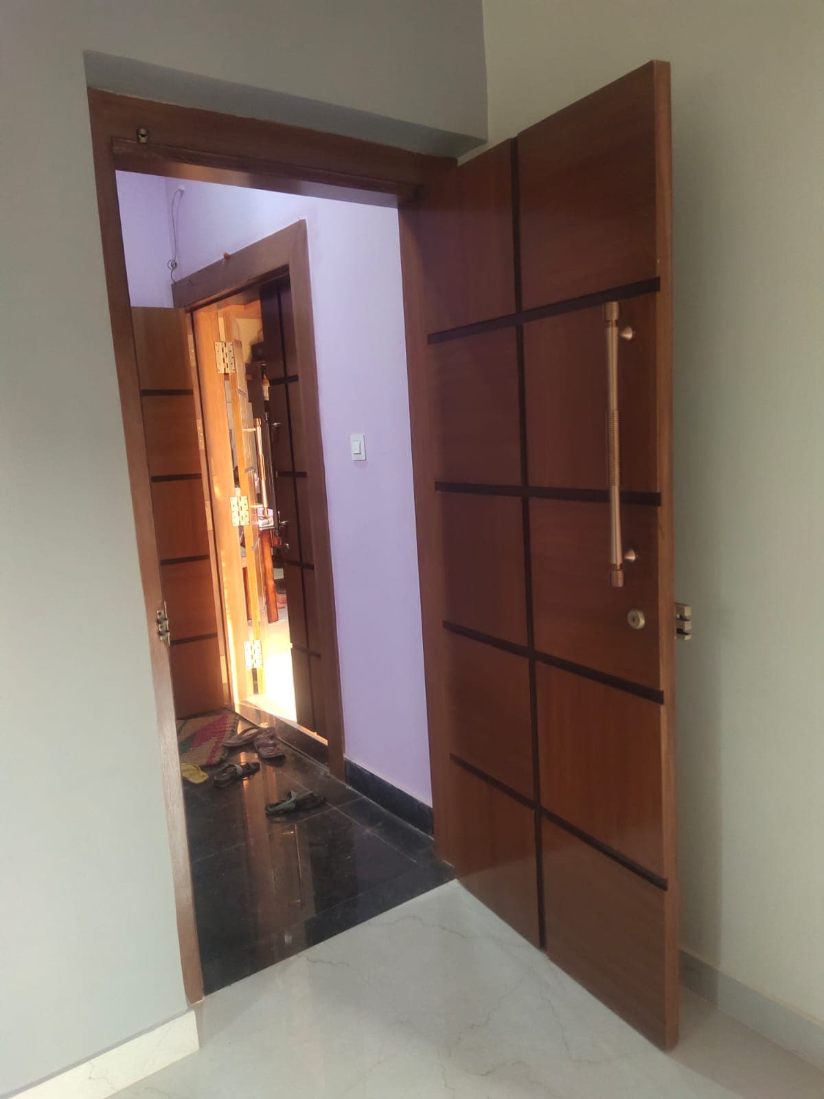 Custom Paneled Wooden Entrance Door
